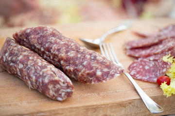 close-up of food in the party, detail