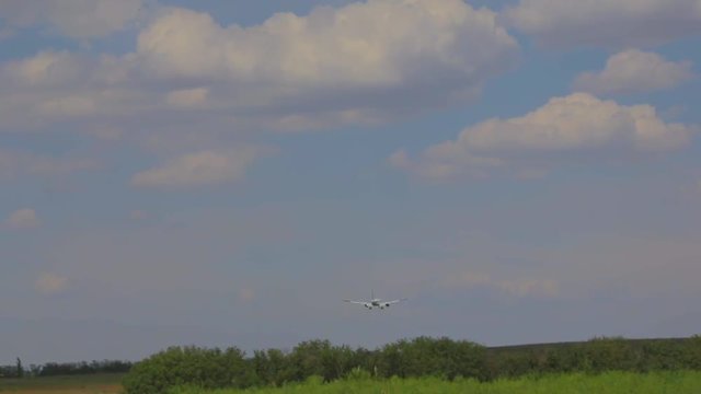 the plane is landing