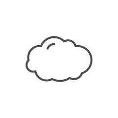 Cloud line icon