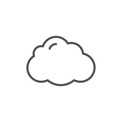 Cloud line icon