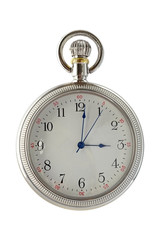 Pocket watch isolated on white background