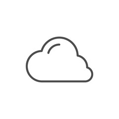 Cloud line icon