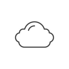 Cloud line icon