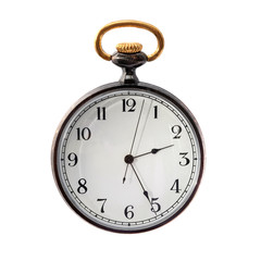 Pocket watch isolated on white background