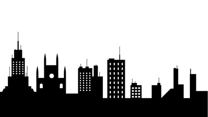 City scape silhouette icon. Element of cityscapes illustration. Signs and symbols icon can be used for web, logo, mobile app, UI, UX