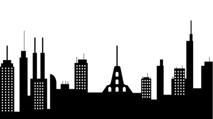 City scape silhouette icon. Element of cityscapes illustration. Signs and symbols icon can be used for web, logo, mobile app, UI, UX