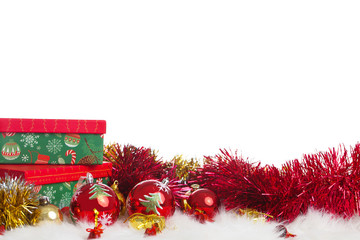 Christmas decoration with globes