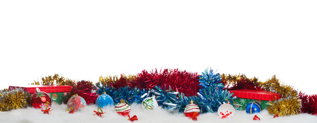 Christmas decoration with globes