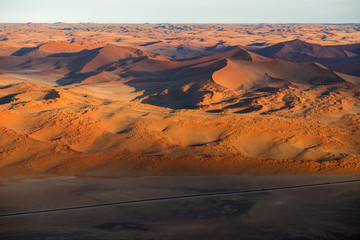 Fototapeta na wymiar Balloon safari in Sossusvlei desert, Namibia