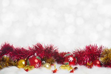 Christmas decoration with globes