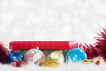 Christmas decoration with globes