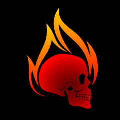 Burning Skull
