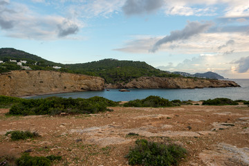 Sunrise in the Cap Martinet on the island of Ibiza