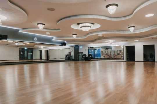 Empty room of modern gym