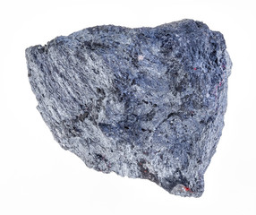 Fototapeta premium raw antimonite (stibnite) ore on white