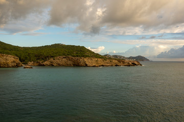 Sunrise in the Cap Martinet on the island of Ibiza