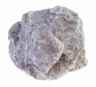 raw marlstone (mergel, mudstone) on white