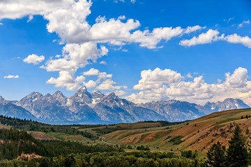 Teton Range from Antelope Flats Road Area