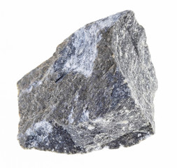 rough andesite stone on white