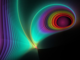 abstract multicolored fractal pattern