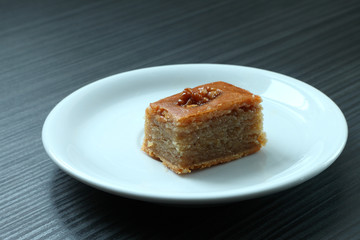 baklava on a plate / turkish baklava on a plate