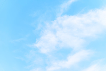 The nature of blue sky with cloud in the morning.