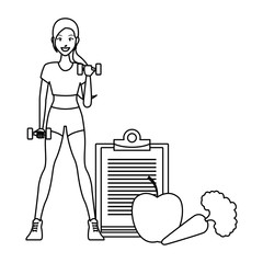 fit woman doing exercise