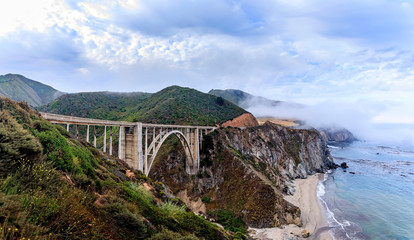 Bixby Bridge, Big Sur in the Morning, CA