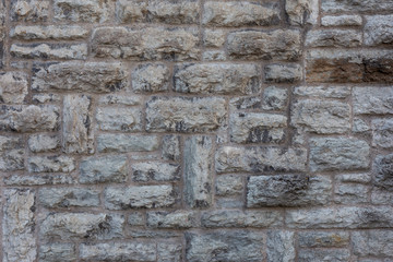 Grey wall made of stone