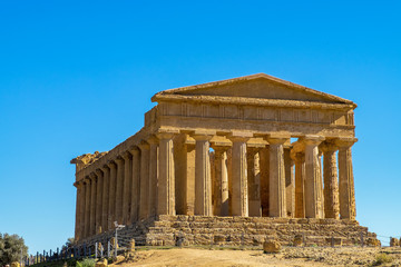 Concordia greek temple in Agrigento, Sicily