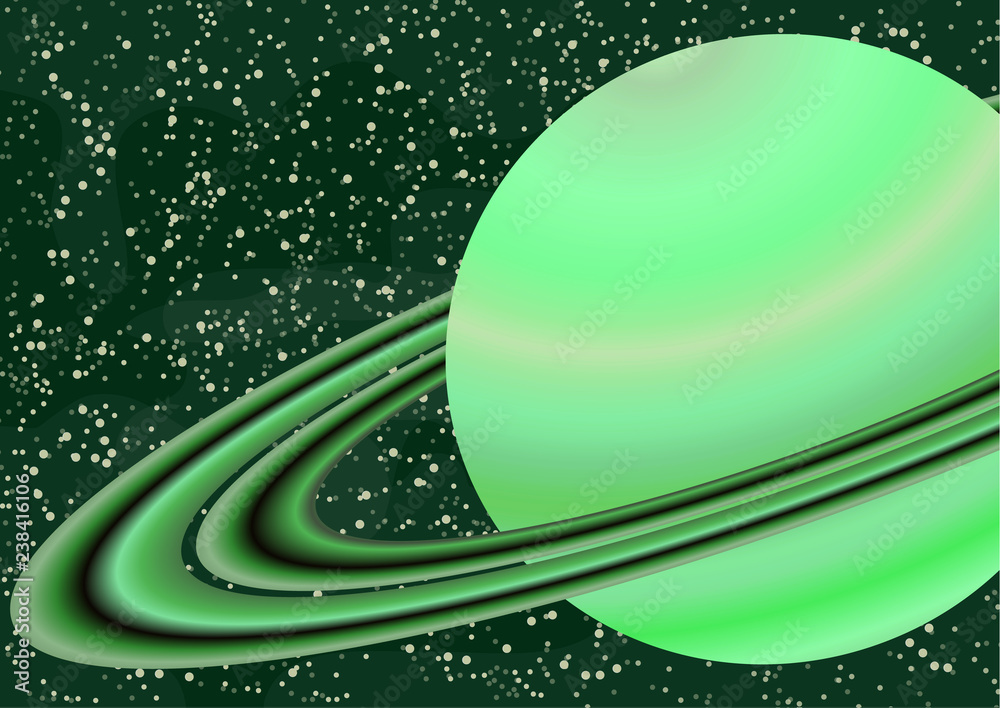 Canvas Prints planet saturn with an asteroid belt. starry colorful space background for your design. fantasy, cart