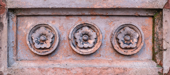 Flower Design Stone Carving