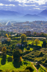 Vista de la ciudad de Oviedo en Asturias, España, Europa.