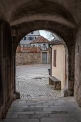 Fototapeta premium In den Gassen von Rothenburg ob der Tauber