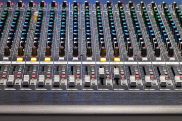 Slide the button to adjust the volume mixer of audio professionals. In the studio recording, Spot...