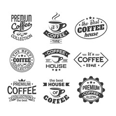 Cup of coffee for shop or store sign, cafeteria