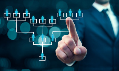 Leader hand his team