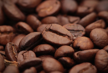 Roasted coffee beans