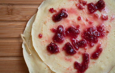 pancake with jam