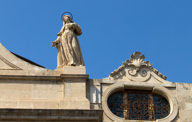 Obraz premium Sculptures and architecture of Catania (Sicily)