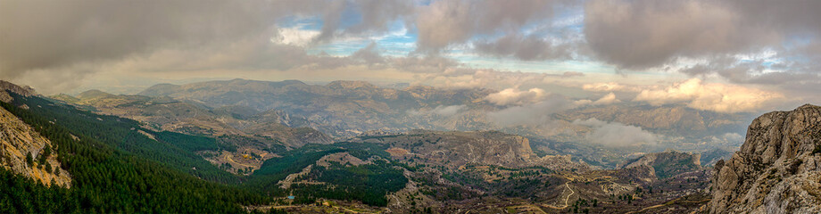 Mountains in spain panorama
