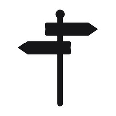 Signpost vector icon