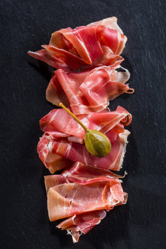 Serrano Ham Platter With Variation Of Appetizers