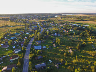 view of the village from the quadrocopter