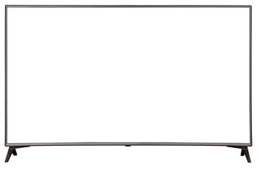 Naklejka premium TV display screen frame with white backbackground
