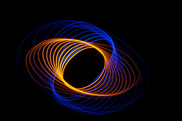 Abstract light painting background