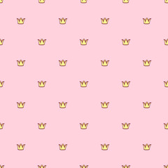 vector girlish seamless pattern