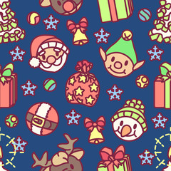 Fototapeta premium vector christmas seamless pattern