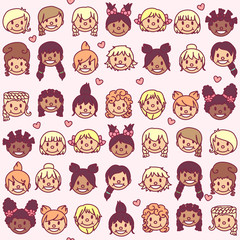 vector cartoon seamless pattern