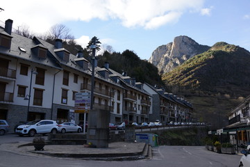 Bielsa. Village of Huesca in Aragon, Spain